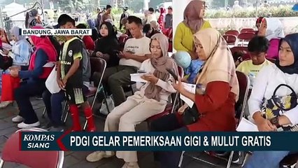 Momen PDGI Gelar Pemeriksaan Gigi & Mulut Gratis di Bandung, Warga Antusias dan Senang