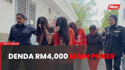 13 termasuk wanita Thailand didenda RM4,000 main judi