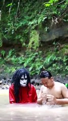 Scaring people while bathing