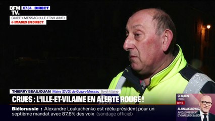 "C'est des bateaux aujourd'hui qu'il va nous falloir": l'Ille-et-Vilaine connaît des crues historiques