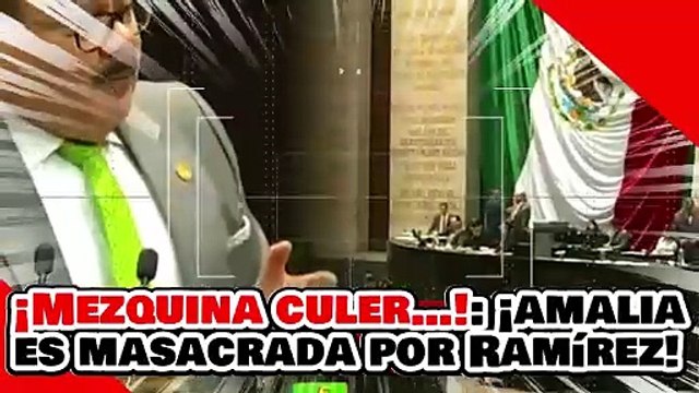¡MEZQUINA CULER…! ¡AMALIA GARCÍA es MASACRADA por el SENADOR RAMÍREZ por NO APOYAR a la PRESIDENTA!