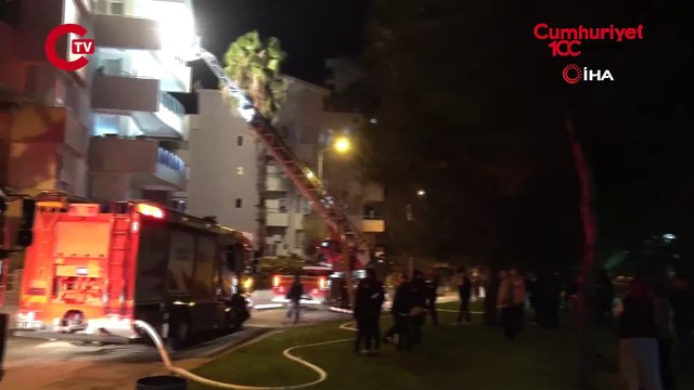 Antalya'da 'yangın' paniği: Apartman sakinleri sokağa döküldü