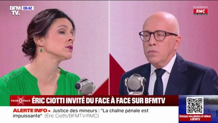 Prison pour narcotrafiquants: "C'est une solution que j'approuve", affirme Éric Ciotti