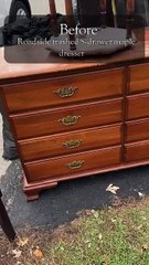 Stained Dresser using Dixie Belle Bleached Cypress Voodoo Gel Stain