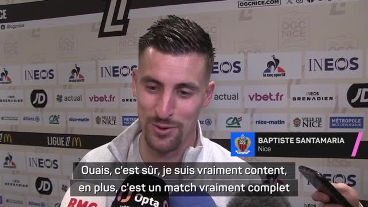Nice - Santamaria : “Une bonne première pour moi, je suis content”