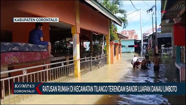 Ratusan Rumah di Kecamatan Tilango Terendam Banjir Luapan Danau Limboto