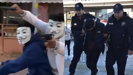 Maske takıp oyuncak tabancayla korku salan şüpheliler: Eğlence amaçlı yaptık
