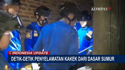 Dramatis! Detik-Detik Evakuasi Kakek di Kuningan Tercebur Sumur 9 Meter