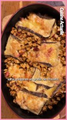 Gratin de crozets à la tomme et aux lardons