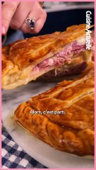 Feuillantine comtoise, feuilleté au comté et au jambon