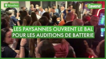 Les paysannes nivelloises ouvrent le bal des auditions de batterie