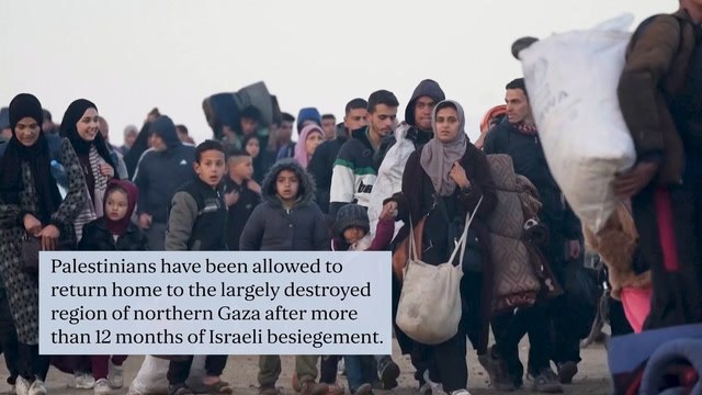 Palestinians return to bombed-out northern Gaza as more Israeli hostages to be freed