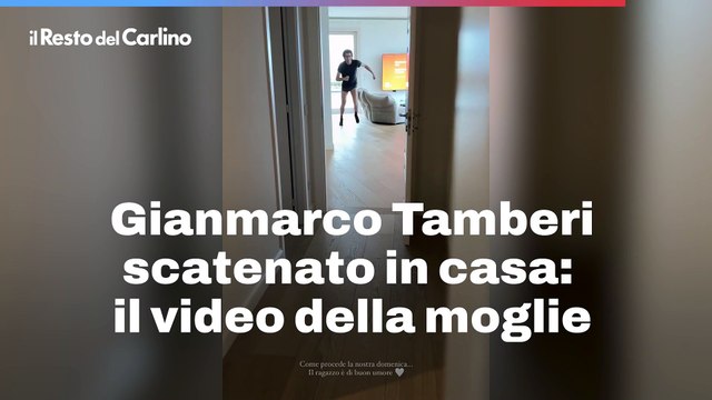 Gianmarco Tamberi scatenato in casa: il video della moglie