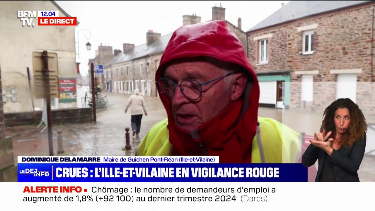 Crues en Ille-et-Vilaine: le maire de Guichen Pont-Réan décrit "une situation catastrophique" pour ses habitants et commerçants