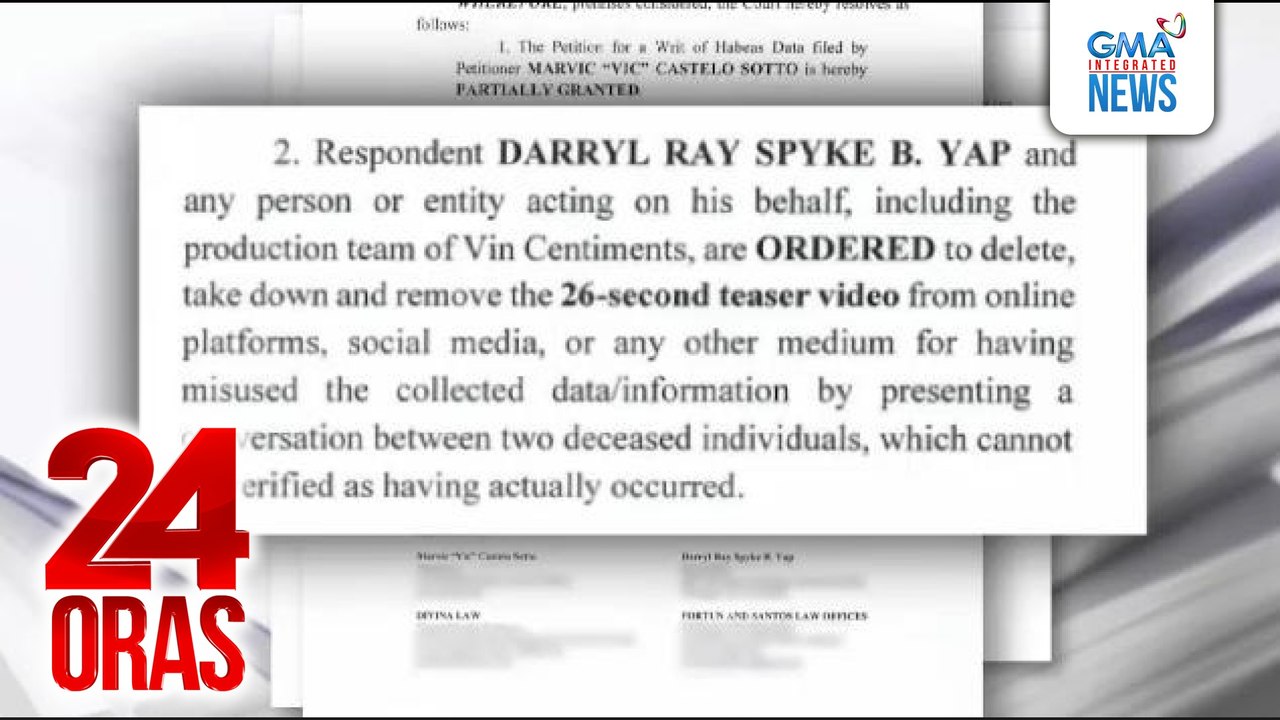 Teaser video ng “The Rapists of Pepsi Paloma,” ipinatanggal ng Korte pero pinayagan ang produksyon at pagpapalabas sa pelikula | 24 Oras