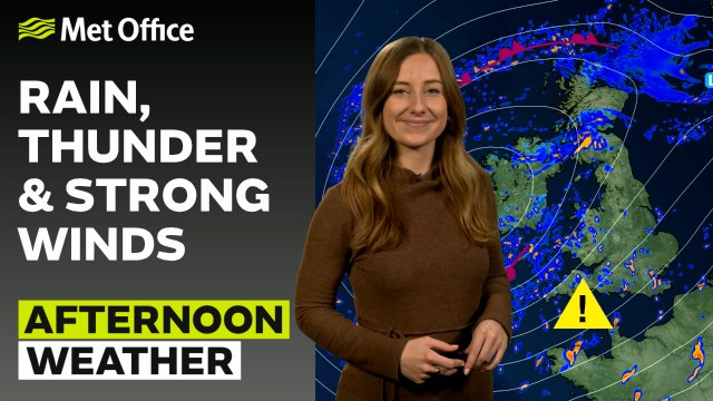 Met Office Afternoon Weather Forecast 27/01/25 – Wet and windy conditions continue