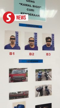 Three suspected motorcycle and lorry thieves arrested in Johor