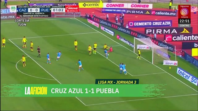 Cruz Azul inicia la era post Anselmi con empate ante Puebla en el Clausura 2025
