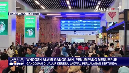Kereta Whoosh Alami Gangguan saat Libur Panjang, Penumpang Menumpuk di Stasiun Halim