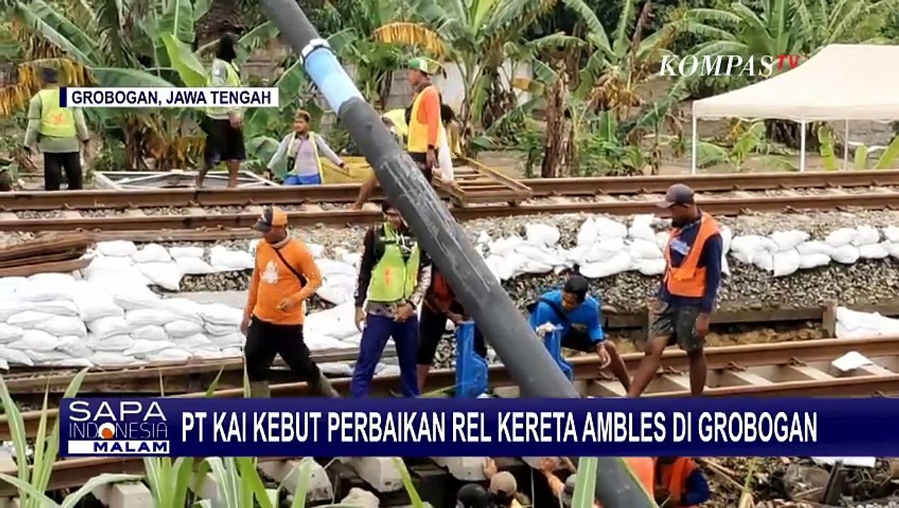 PT KAI Kebut Perbaikan Rel Kereta Ambles di Grobogan, Targetkan Selesai dalam 10 Hari
