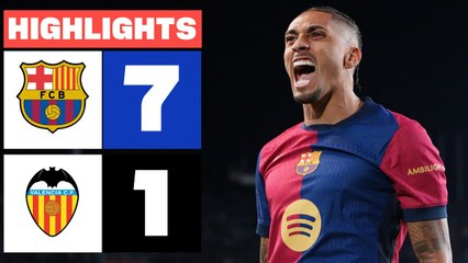 Barcelona vs Valencia (7-1) | LaLiga 2024/25 | Fecha 21
