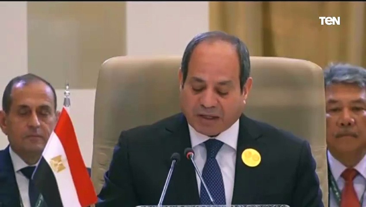 بعلم الوصول من الرئيس السيسي للعالم مصر ضد التهجير وتصفية القضية الفلسطينية