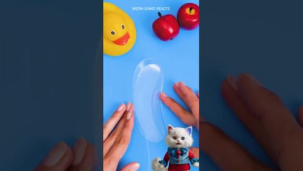 Homemade Rainbow Banana Squishy 🌈 Nano Tape Craft