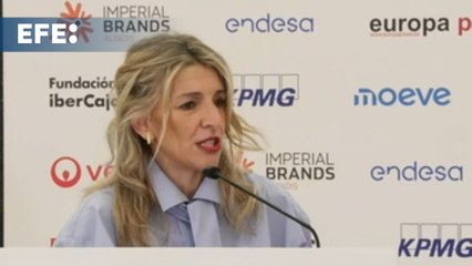 Díaz defiende la reducción de jornada y pide a la CEOE que vuelva al "lugar correcto"