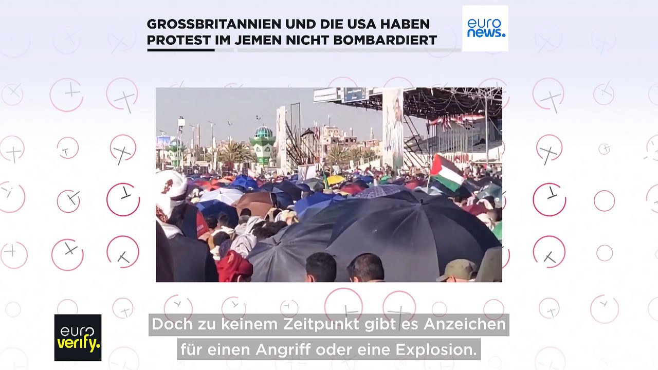 Haben Großbritannien und die USA wirklich einen Protest im Jemen bombardiert?