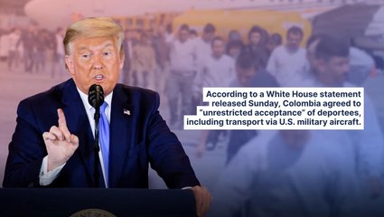 Trump Withdraws 50% Tariff Threat On Colombian Imports After Reaching Deportation Agreement