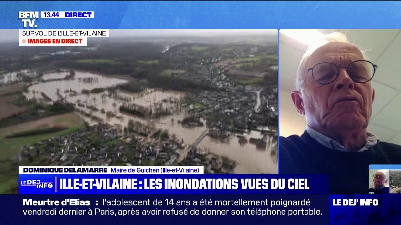 Crues en Ille-et-Vilaine: "On est dans une situation très très compliquée", raconte le maire de Guichen Pont-Réan