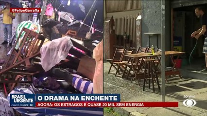 Homem salva mulher que foi arrastada por correnteza em SP