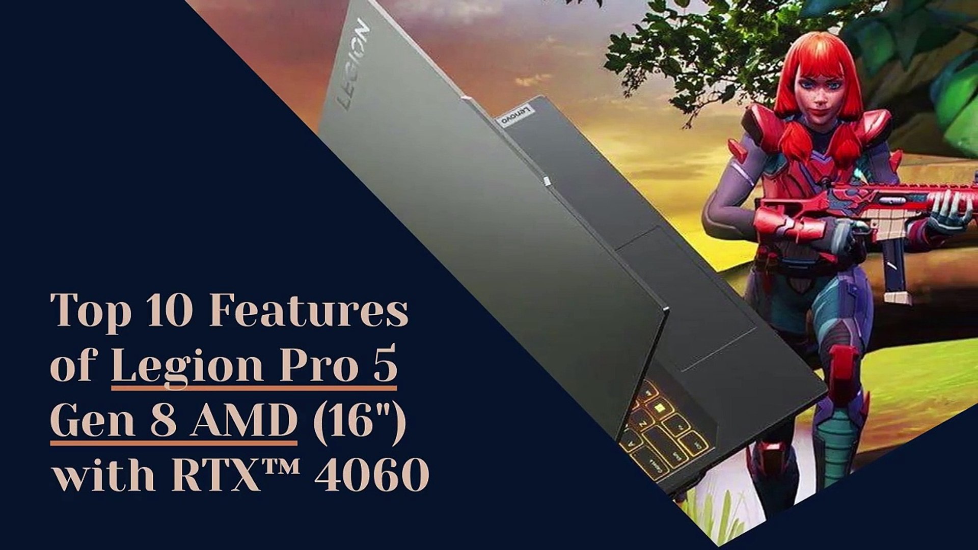 ⁣Legion Pro 5 Gen 8 | Gaming Powerhouse with RTX™ 4060 | 16-Inch Display AMD Laptop!