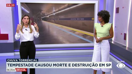Vídeo mostra antes e depois de estação de Metrô alagada em SP