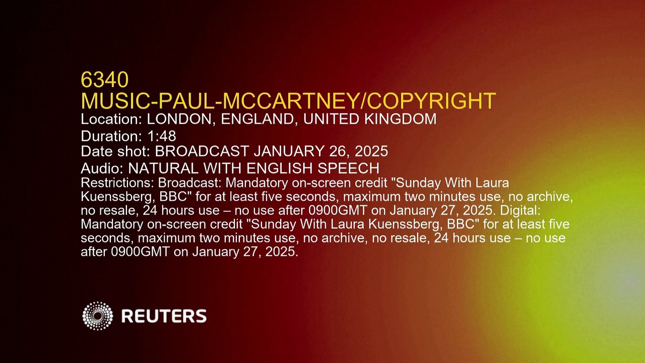 Don't let AI 'rip off' artists, Beatles star McCartney warns UK government