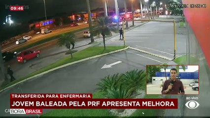 Jovem baleada pela PRF apresenta melhora e já consegue falar