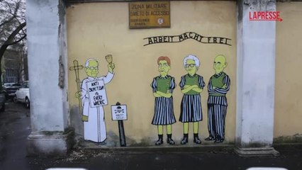 A Milano il nuovo murale di aleXsandro Palombo in occasione del Giorno della Memoria