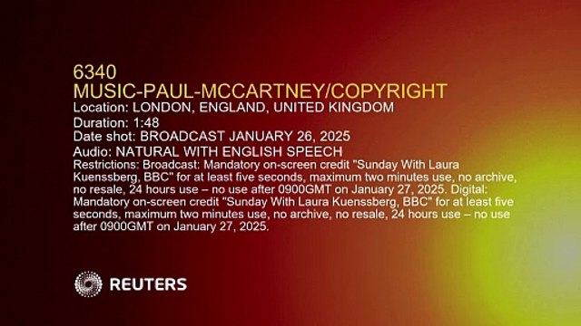 Don't let AI 'rip off' artists, Beatles star McCartney warns UK government