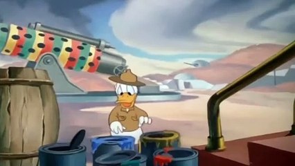 Invisible Duck or Donald in camouflage painting | Donald Duck Cartoons 35 - The Vanishing Private 1942