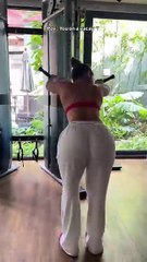 Most Beautiful girl with hot body exercise