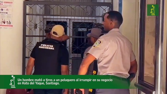Un hombre mató a tiros a un peluquero al irrumpir en su negocio en Hato del Yaque, Santiago.