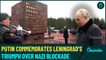 VIDEO| Putin Pays Tribute to Leningrad's Defenders on Anniversary Of Liberation from Nazi Blockade