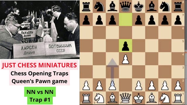 Chess Opening Traps. Queen's Pawn Game