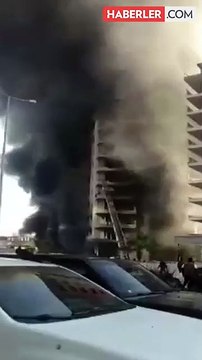 İşçiler, alevlerin arasından böyle kurtarıldı