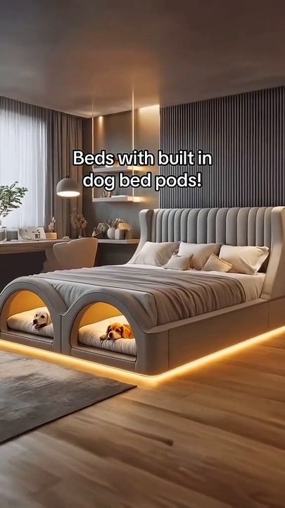 Ours luxury bed   #Dogsofinsta