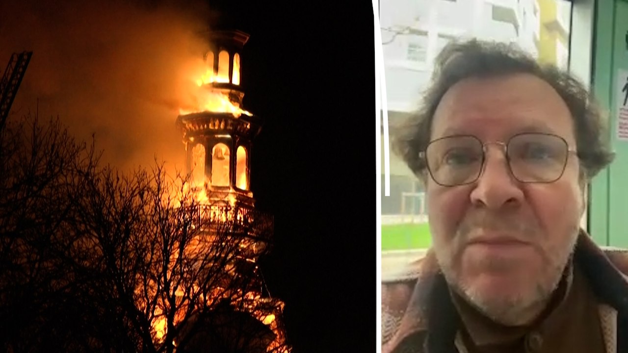 « J'ai été réveillé à 3 heures du matin » : il a filmé l'incendie de la mairie du XIIe