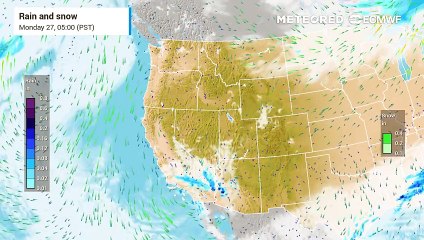 US Weather This Week - Rain for southern California