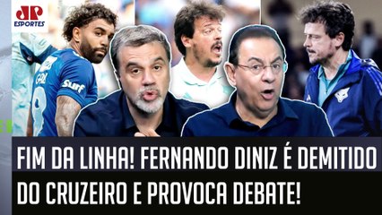 "EU NUNCA VI ISSO! FOI PAVOROSO! É INDEFENSÁVEL! O Diniz FOI DEMITIDO do Cruzeiro e..." VEJA DEBATE!