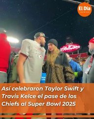 Así celebraron Taylor Swift y Travis Kelce el pase de los Chiefs al Super Bowl 2025