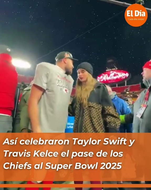 Así celebraron Taylor Swift y Travis Kelce el pase de los Chiefs al Super Bowl 2025